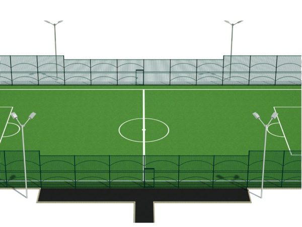 Спортивная площадка Метеор для мини-футбола 40х20 м