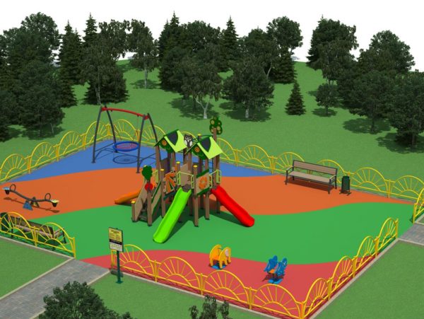 Игровая площадка с комплексом ДГС-05